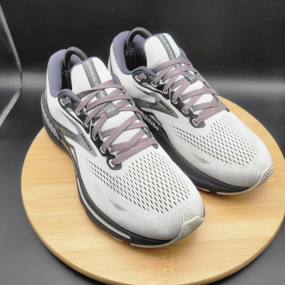 Brooks Adrenaline GTS 23 Mens Running Shoes Oyster Black Grey 1103911D065 Size 9